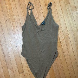 Adjustable Muted Yellow/Cream Bodysuit